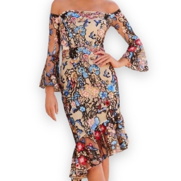 Alexia Admor off the shoulder dress - Picture 1 of 12